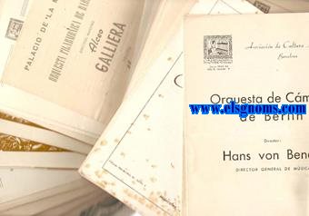  Conjunt de programes de ma dels diferents concers i audicions organitzats per l'Associaci de Cultura Musical Barcelona entre el 6 de decembre de 1943 i el 5 de novembre de 1954 amb periodicitat irregular.