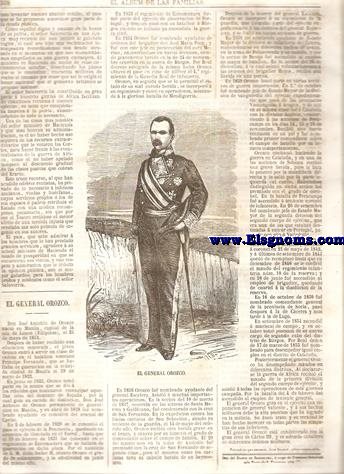 El Album de las Familias.Peridico Semanal.Gratis  los suscritores del Diario de Barcelona.Nm.41.Tomo II.SUMARIO : Amaury , por Alejandro Dumas.-Don Pedro Salaverra (lmina).-El General Orozco (lmina).-La Ciencia para todos.
