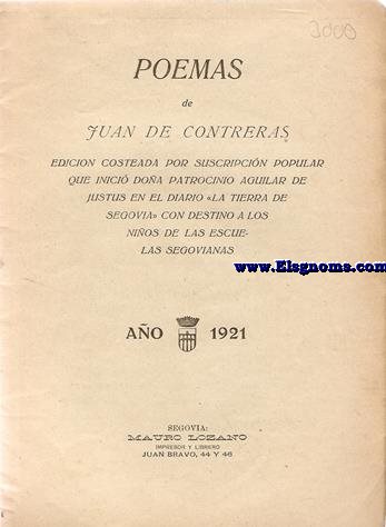 Poemas de Juan de Contreras. 