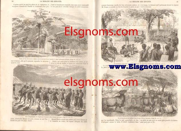 La Semaine des Enfants.Magasin d' Images et de Lectures Amusantes et Instructives.Troisime Anne-N 107.-SOMMAIRE : Rcits Historiques : Bayard.-Contes, Historiettes, Drames : Une famille franaise dans l' intrieur de l' Afrique  suite).-Varits : La Chvre.