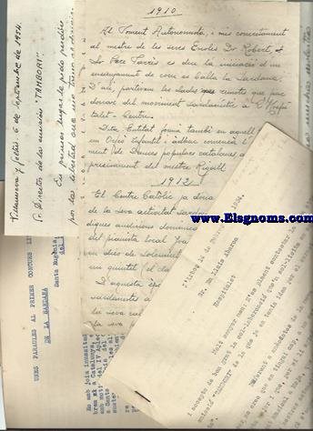 Conjunt documental molt extens amb dotzenes de documents impresos, mecanografiats i alguns manuscrits referents a l'activitat sardanistica, histria d'activitats i associacions, emisions radiofniques, concursos, premis literaris, etc.