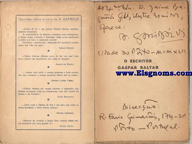 O escritor Gaspar Baltar.