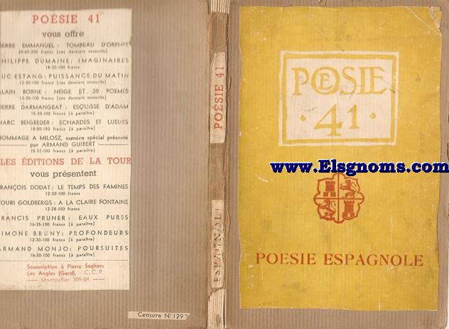 Poesie espagnole.