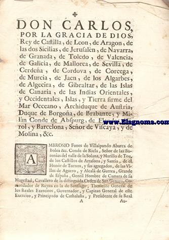 Matheo de S. Bruno Preposito Provincial de las Escuelas Pas de Catalua. A nuestros amados en Christo Rdos. PP. Rectores, V. Rectores... Pax Christi. Sabed, como el dia primero del corriente, de orden del Real Consejo... Haver reconocido, que las pretendidas profecias, y revelaciones fanaticas de algunas Religiosas, acerca del regresso de los Regulares de la Compaia (de Jess), todo es fermento del abuso de algunos Directores espirituales SECUACES DE LAS MAXIMAS, Y DOCTRINAS de los regulares expulsos, que las dirigian antes de publicarse la Pragmatica Sancion de dos de Abril de este ao.