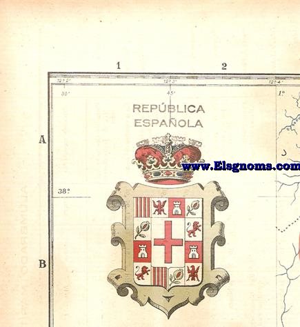 Mapa de la Provincia de Zamora.