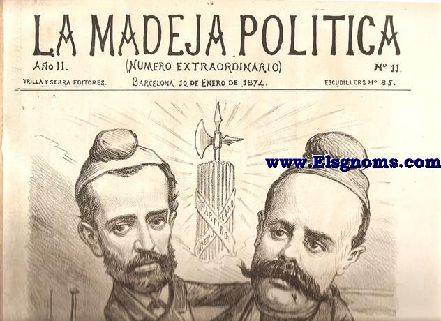 La Madeja Poltica.-Ao II.-Nmero Extraordinario.-Barcelona 10 de Enero de 1874