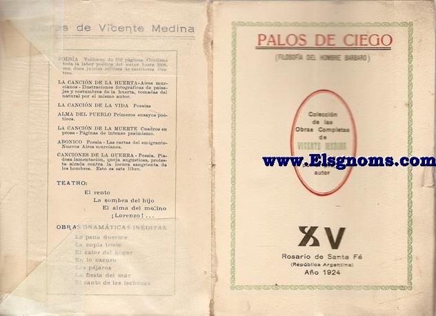 Palos de ciego (Filosofa del hombre brbaro).