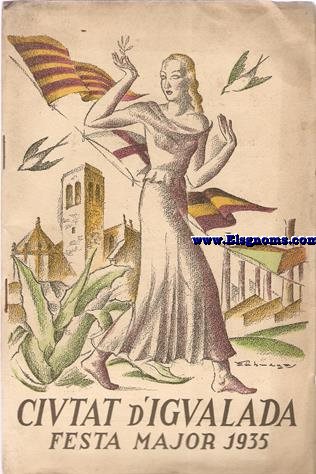 Ciutat d'igualada. Festa Major de 1935.