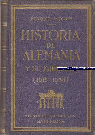 Historia de Alemania y de su ejrcito (1918-1938).