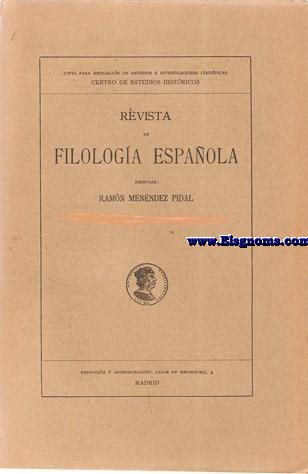 Revista de Filologia Espaola. Tomo XXIV. -1937 -Cuaderno 2.