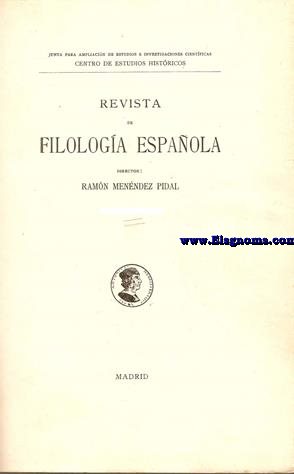 Revista de Filologia Espaola. Tomo XXI. -1934 - Cuadernos N 1-4.