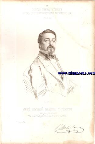 Cortes Constituyentes. Galera de los representantes del pueblo (1854).Crdoba. Jos Alcal Zamora y Franco.-Abogado y Hacendado.Yzquierda.(N.Priego).
