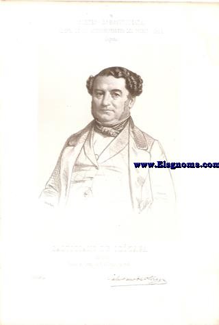 Cortes Constituyentes. Galera de los representantes del pueblo (1854).Logroo.Salustiano de Olzaga.-Abogado.Izquierda.(N.Oyon).
