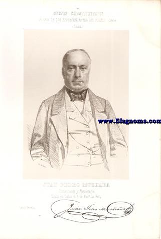 Cortes Constituyentes. Galera de los representantes del pueblo (1854).Cdiz..-Juan Pedro Muchada.Comerciante y Propietario.Centro derecho.Naci en Cdiz el 8 de Abril de 1804.