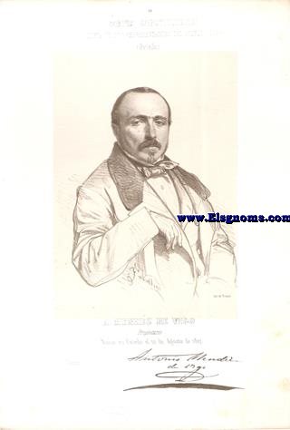Cortes Constituyentes. Galera de los representantes del pueblo (1854).Oviedo.-A. Mndez De Vigo.Propietario.Centro.Naci en Oviedo el 10 de Agosto de 1817.
