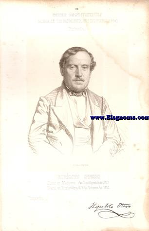 Cortes Constituyentes. Galera de los representantes del pueblo (1854).Pontevedra.-Hiplito Otero.Doctor en Medicina Ex Constituyente de 1837.Yzquierda.Naci en Pontevedra el 9 de Febrero de 1811.
