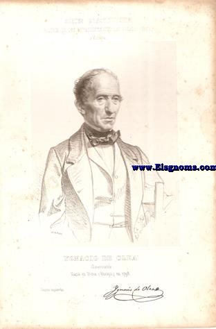 Cortes Constituyentes. Galera de los representantes del pueblo (1854).Vizcaya.-Ygnacio De Olea.Comerciante.Centro Izquierdo.Naci en Dima (Vizcaya) en 1798.