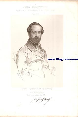 Cortes Constituyentes. Galera de los representantes del pueblo (1854).Valladolid.-Jos Gell y Rent.Doctor en Jurisprudencia.Naci en La Habana ao 1818.