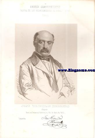 Cortes Constituyentes. Galera de los representantes del pueblo (1854).Valencia.-Jos Trinidad Herrero.Abogado.Izquierda.Naci en Requena (Valencia) el 29 de Abril de 1815.