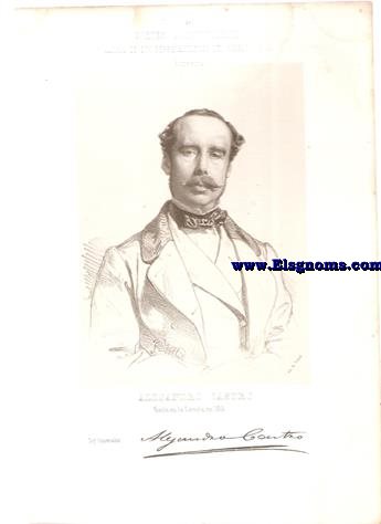 Cortes Constituyentes. Galera de los representantes del pueblo (1854).Pontevedra.Alejandro Castro.Dip. Conservador.Naci en La Corua en 1814.