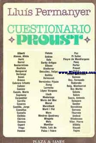Cuestionario Proust.