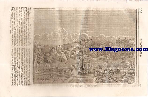 O Panorama.Jornal Litterario e Instructivo.Publicado pela Sociedade Propagadora des Conhecimentos Uteis.-Tomo IV.Dezembro 5.-SUMARIO: Passeio Publico de Lisboa.-Alexis Petrowithch.Fragmento da historia russiana.Futilidade dos enigmas.-Sobre a educao.-A Imprensa Real de Paris.-Nobre Orgulho de um Grande d' Hespanha.-A Indolencia.-Festa das cerejas.-Os noivos cavalleiros.-Venda de dois quadros.