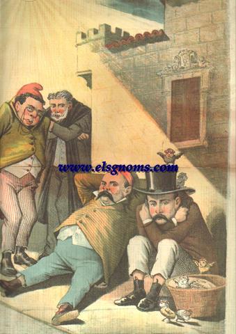El Motn.-Peridico Satrico Semanal.AoI I. Nm. 35.-Domingo 27 de Agosto de 1882.-SUMARIO: Carta de Babia.-Un Municipio.-Cantares.-Explicacin De La Caricatura.-Manojo de Flores Msticas.-Anuncios.
