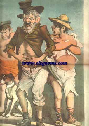 El Motn.-Peridico Satrico Semanal.AoI I. Nm. 37.-Domingo 10 de Setiembre de 1882.-SUMARIO: Fuera Estorbos.-Cantares.-Explicacin De La Caricatura.-Manojo de Flores Msticas.-Libros recibidos.