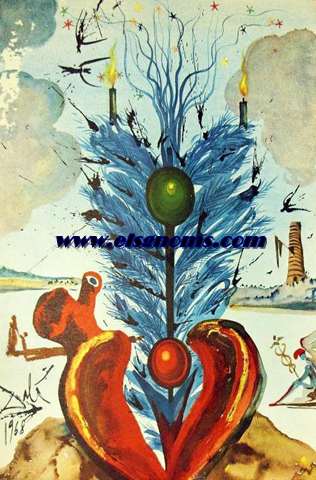 Felicitacin de Navidad para la empresa Hoechst Ibrica por Salvador Dal. Navidad de 1968.