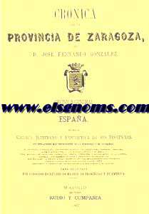 Crnica de la Provincia de Zaragoza.