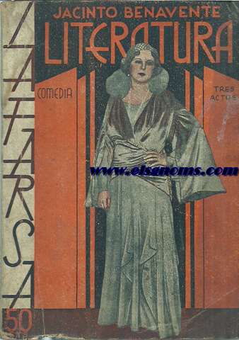Literatura. Comedia en tres actos original.