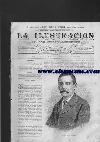 La Ilustracin. Revista Hispano-Americana.-21 Junio 1885.-Ao 6.-Nmero 242.-SUMARIO: Texto.-Bellas Artes, por D. Federico Cajal.-Benito Prez Galds, por don Baltasar Champsaur.-Nuevo descubrimiento, por D. M. Hirldez de Acosta.-Amor maternal, por Ismelda.-Variedades.-Nuestros grabados.-Balada, por D. Cecilio Navarro.-Viaje por Tnez (continuacin), por R. Cagnat y R. Saladn.-Leila  el sitio de Granada (continuacin), por lord Lytton.-Anuncios.-Historia de la semana.-GRABADOS: Benito Prez Galds.-El chaparrn.-Iglesia de las Salesas.-Exposicin de bellas artes organizada por el centro de acuarelistas.-Alto en el fonduk de Bir Buita.-Kasr Mnara (castillo del Faro).