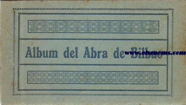 Album del Abra de Bilbao. 20 tarjetas postales en blanco y negro. (1) Portugalete y Puente Vizcaya, 2)  Portugalete - Muelle de Churruca, 3) las Arenas - Gran Avenida, 4) Desierto - Vizcaya industrial, 5)  Algorta (Guecho) la casa Barco, 6) Algorta playa y balneario, 7) Olaveaga la ria, 8) Portugalete camino de la playa, 9 )Desierto, fbricas y astilleros, 10) Portugalete la plaza, 11) Algorta carretera de Neguri, 12)  Portugalete y Santurce, 13) Las Arenas la playa, 14) Bilbao vista general, 15) A. y P. Puente Vizcaya, 16) Algorta Avenida Basegeoiti, 17) Las Arenas, laplaza y el trasbordador, 18) Santurce, la esplanada y el Muelle Churruca, 19) Algorta El caserio, 20) Algorta convento del Sagrado Corazon de Jesus).