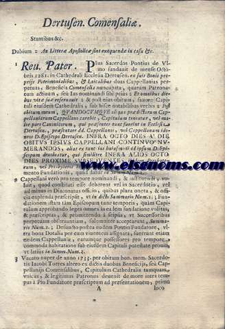 R.P.D. Bussio. Derthusen Cornensali. Pro R.D. Io. Baptista Cervera. Contra D. Salvatorem Leidam. M. Restrictus Factis & Iuris.