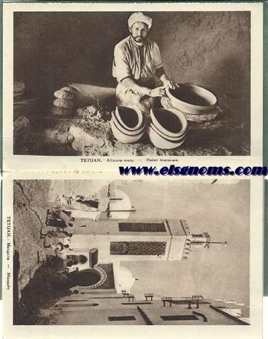 Coleccin de vistas de tetun. Serie 2 A. Album conteniendo 10 tarjetas postales representando vistas de lugares y tipos de la ciudad.