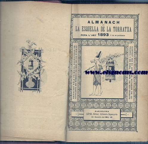 Almanach de la Esquella de la Torratxa pera 1893, 1894, 1897 I 1898.