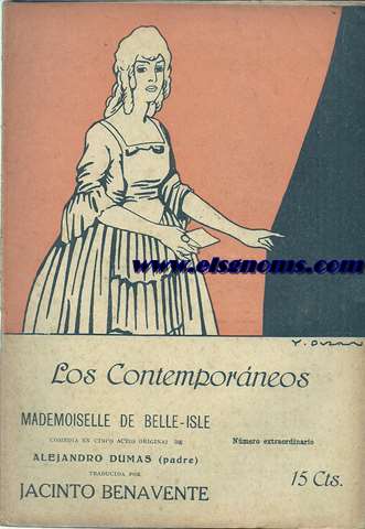 Mademoiselle de Belle-Isle. Comedia en cinco actos original de... traducida por Jacinto Benavente.