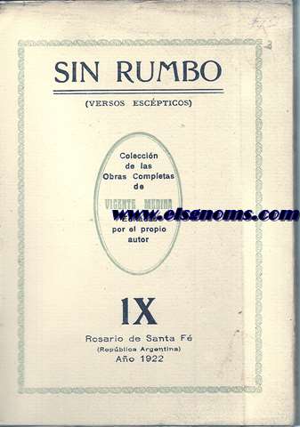 Sin rumbo (Versos excpticos).