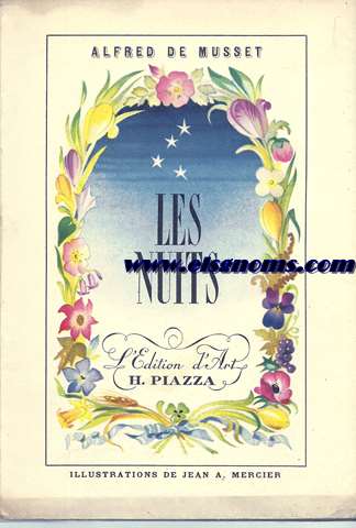 Les nuits. Illustrations de Jean A. Mercier.