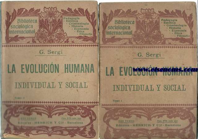 La evolucion humana individual y social. Versin espaola de S.Valent y Camp.