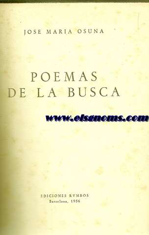 Poemas de la busca.