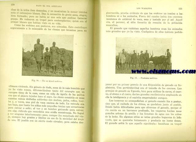 Bajo el Sol Africano.Descripcin de las Razas Indgenas de Uganda. Aventuras de Caza y otras observaciones. Con 125 grabados y XIV lminas segn fotografas del autor. Traducido del ingls por C.Gallardo de Mesa.