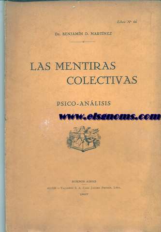Las mentiras colectivas. Psico anlisis.