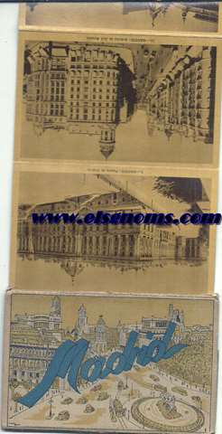 Madrid. Segunda serie. Album conteniendo 10 tarjetas postaes en sepia.