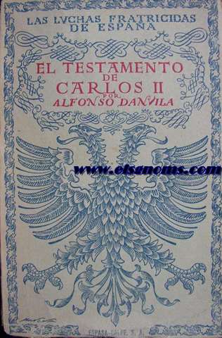 El testamento de Carlos II.