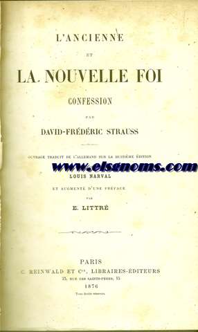 L'ancienne et la nouvelle foi. Confession.