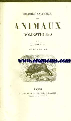 Histoire Naturelle des animaux domestiques.