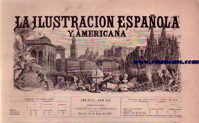 La Ilustracin Espaola y Americana.-Ao XXIII.-Nm.XI.-Madrid, 22 de Marzo de 1879.-Texto.-Crnica general, por D.J.F.B.-Nuestros grabados, por D. Manuel Bosch.-Revista de Londres, por Hispnico.-La Exposicin internacional de Melbourne en 1880, por D. Alfredo Escobar.-Don Ramn de la Cruz (continuacin), por D. Adelardo Ortiz de Pinedo.-Establecimiento minero de Orb, por D. Mariano Zunzavar.-La Alpujarra, poesa, por D. Manuel Gutirrez.-Suelto.-Ajedrez.-Libros presentados  esta Redaccin por autores  editores, por M- B-Anuncios.-GRABADOS.-Retratos de SS. AA. la Princesa Luisa Margarita de Prusia y el Prncipe Arturo, Duque de Connaught, desposados en Windsor el 13 del corriente.-La guerra en el frica del Sur: Guerreros zuls, preparndose para el combate.-Blgica: incendio del Palacio de Tervueren, que habitaba la ex-emperatriz Carlota.-Tortosa: Aspecto del Paseo de la Ribera, inundado por las aguas del Ebro, el 21 de Febrero ltimo.-Corua: Hundimiento en el presidio: Los confinados trabajando en la salvacin de sus compaeros bajo los escombros. (Croquis de D. L. Varela).-Bellas Artes, Roma: Procesin de peregrinos  la iglesia de la Trinidad del Monte (copia del cuadro Valls, hecha por Domec).-Jess, despidindose de la Virgen al partir para Jerusaln (copia del cuadro del profesor Plockhorst, de Berln.-Retratos de los Sres. Ministros que componen el Gabinete presidido por el General Martnez Campos.-La industria hullera en Espaa: Vistas de las minas de Orb (provincia de Palencia).-Sabadell: Hundimiento del Santuario de la Salud. 