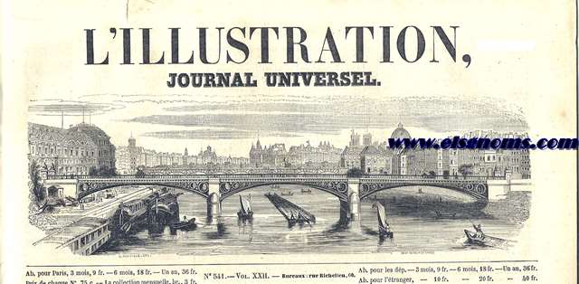 L' Illustration. Journal Universel.-8 Octob. 1853.-SOMMAIRE: Histoire de la semaine.-Courrier de Paris.-M. Arago.-Est-ce un homme, est-ce un mythe?.-A propos de rgates.-L'homme qui nourrit des papillons.-Essai de dchiffrement des lgends chinoises de la prise de Nankin publies dans notre nmero du 17 septembre.-Peinture dcorative de l'Eglise Saint-Andr, de Lille.-Carrousel militaire  Rome.-Mon cousin le major Molineux(suite et fin).-Chronique musicale.-Exposition des grands prix de l'Institut et des envois de Rome.-Problmes philologiques.-Comme quoi notre criture est hiroglyphique.-Varits: Nouvelle application de l'lectricit; une pluie de pierres; les chansons d'autrefois.-Les trois frres Eudes.-Une table de caf  Brest, etc.-GRAVURES: Crmonie religieuse  Lagouath, le 15 aot 1853.-Les Sept mereveilles du monde, pice ferie  la Porte-Saint-Martine.-Les rgates du Habre.-L'extase des saints devant la Trinit, tableau de l'glise Saint-Andr, de Lille.-Carrousel militaire  Rome.-Beaux-arts; les Vendeurs chasss du temple, premier second grand prix de peinture; sainte Dorothe allant au martyre; Lapithes et Centaures; le massacre des innocents, bas-relief; projet de monument  Pradier, bas-relief.-Inauguration,  Ri (Orue), des mdaillons des trois frres Eudes.-Veine curieuse dans une table de marbre.-Rbus.