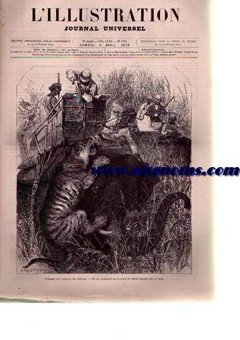 L' Illustration. Journal Universel.-Samedi 8 Avril 1876.-SOMMAIRE: Histoire de la semaine.-Courrier de Paris.-Un Numro de Loterie.-Les Nouveaux Dputs.-NOS GRAVURES: Notes sur les tats-Unis.-Doloce far niente.-Le Shuffle Board.-Le Jeu de Dominos.-Le Jeu de Cartes.-Chronique Du Sport.-Les Thatres.-Revue financire de la semaine.-Le Capitaine Voyer.-Xavier Eyma.-Rbus.